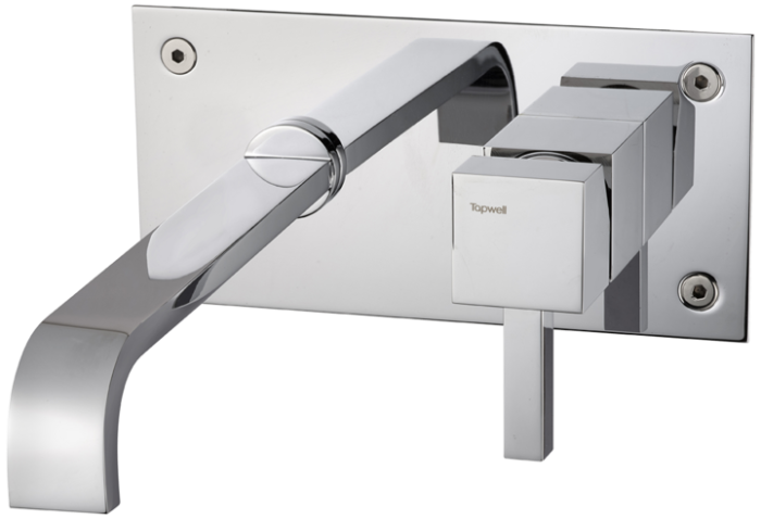 Tvättställsblandare BOX006 RETTANGOLO Krom