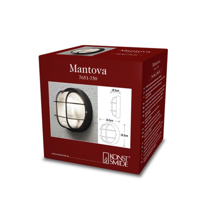 Vägglampa Ute Mantova E27