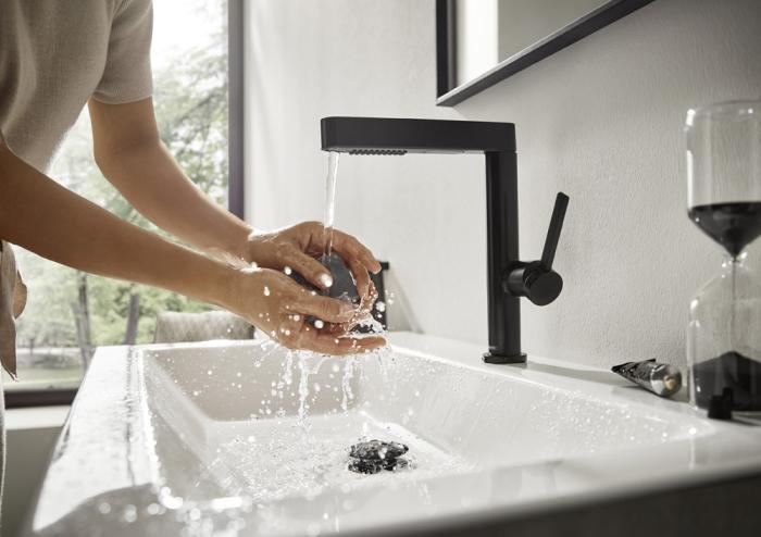 Finoris tvättställsblandare 230 med utdragbar handdusch, 2jet