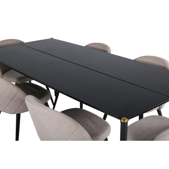 Rektangulär matgrupp Pelle, Velvet