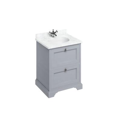 Kommod med Tv&auml;ttst&auml;ll 65 cm med 2 L&aring;dor & B&auml;nkskiva
