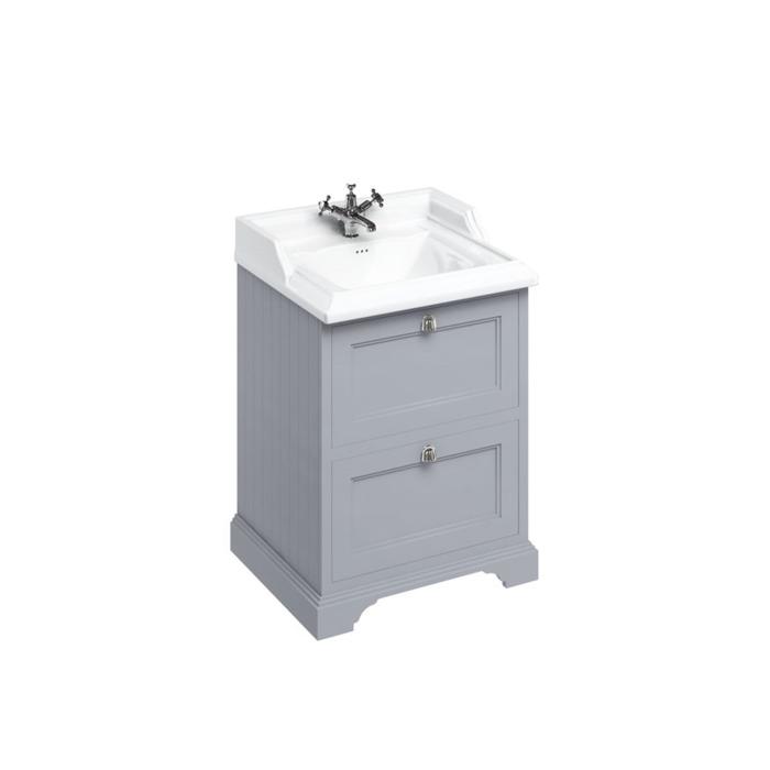 Kommod med Tvättställ 65 cm med 2 Lådor
