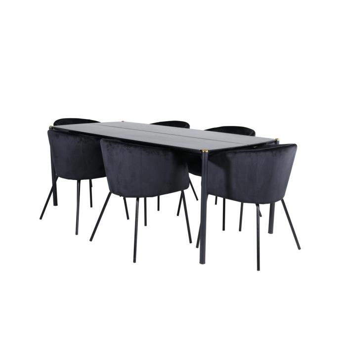Rektangulär matgrupp Pelle, Berit