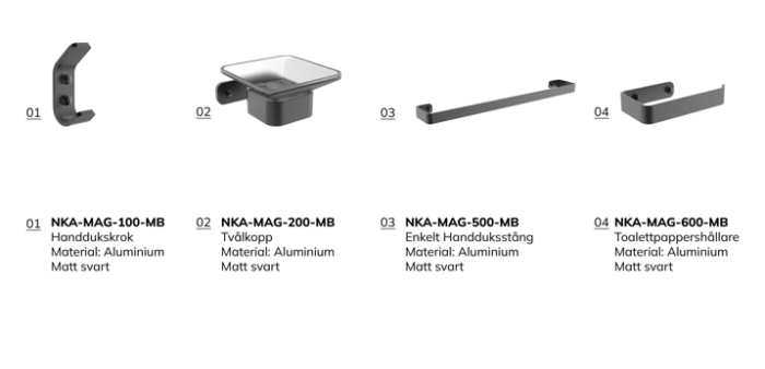 Badrumstillbehör Set MAGICAL