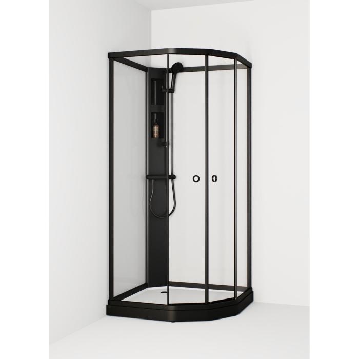 Duschkabin Flow Semi med Standard Blandare