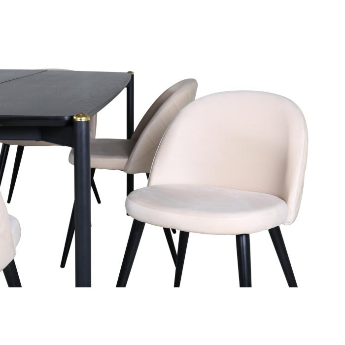 Rektangulär matgrupp Pelle, Velvet