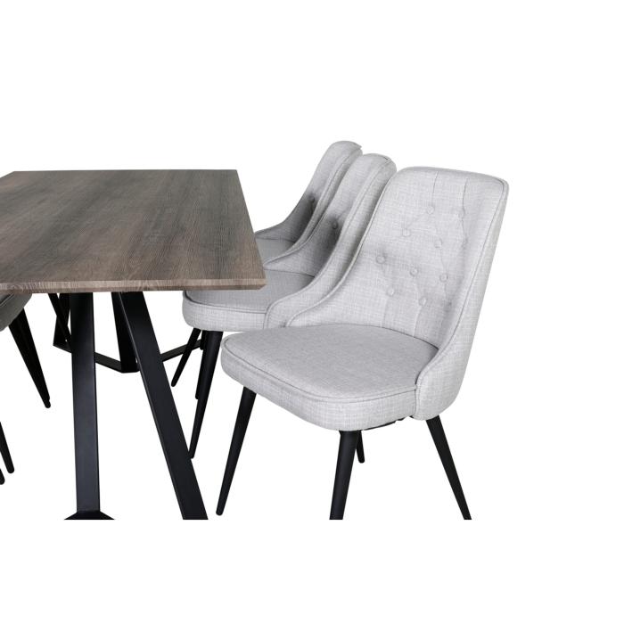 Rektangulär matgrupp Marina, Velvet Deluxe