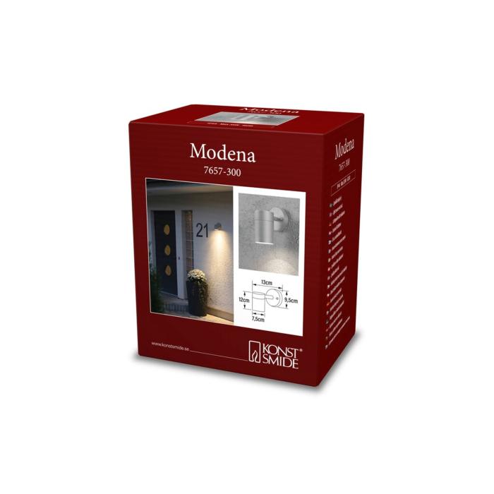 Vägglampa Ute Modena Stor GU10 Ned