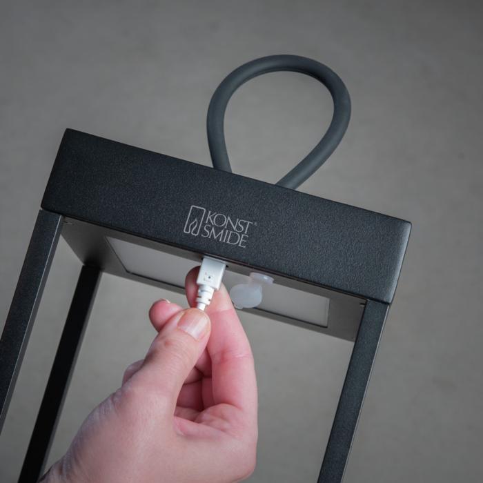 Lanterna Ravello USB Svart Dimbar