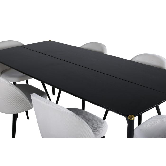 Rektangulär matgrupp Pelle, Velvet