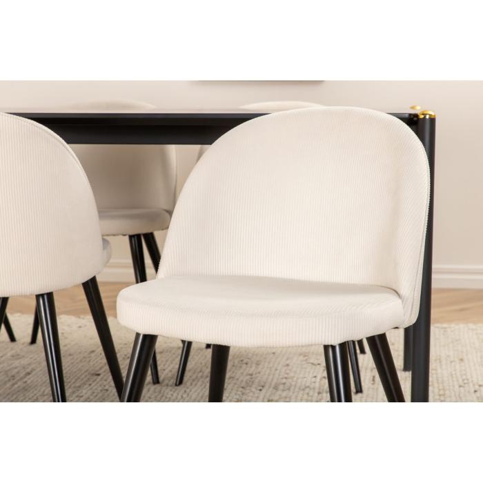 Rektangulär matgrupp Pelle, Velvet