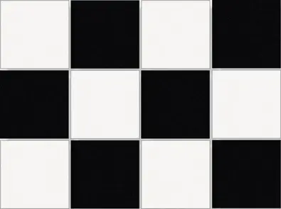 Uni Black & White 9,7x9,7 (på Ark)