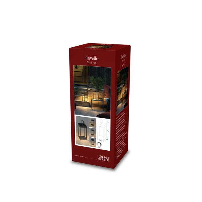 Lanterna Ravello USB Svart Dimbar