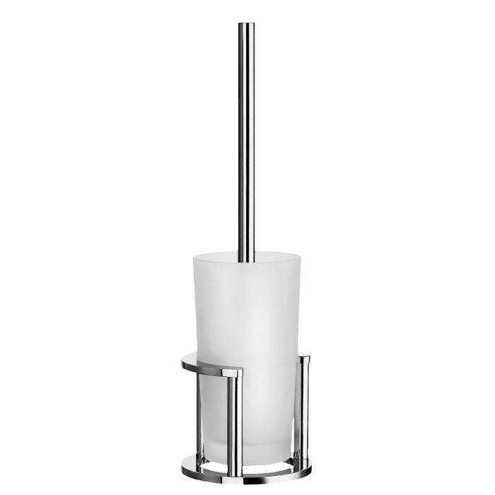 WC-borste Outline Fristående Krom Frostat Glas