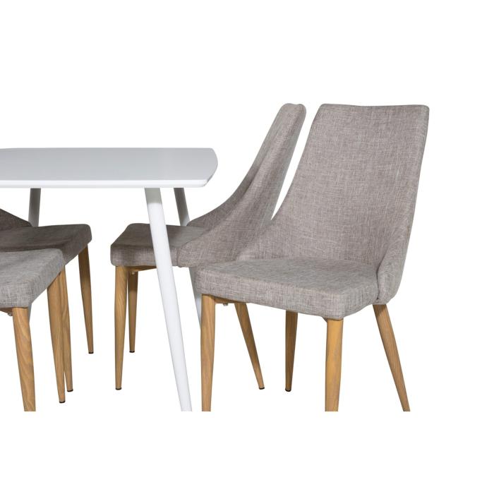 Rectangular Dining Set Polar, Leone