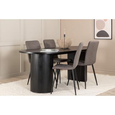 Oval Dining Set Bianca, Windu