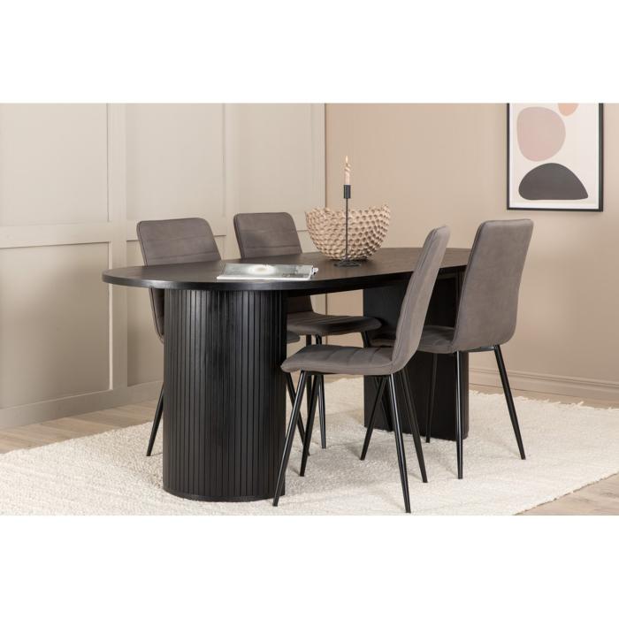 Oval Dining Set Bianca, Windu
