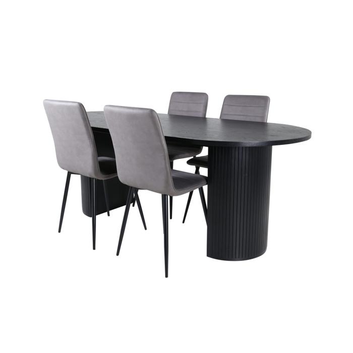 Oval Dining Set Bianca, Windu