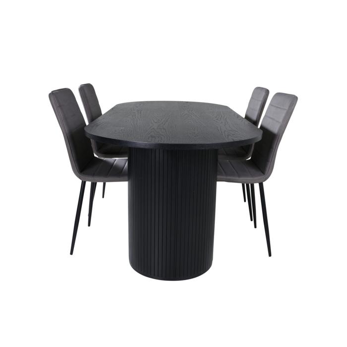 Oval Dining Set Bianca, Windu