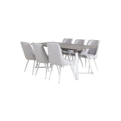 Rektangul&auml;r matgrupp Marina, Velvet Deluxe