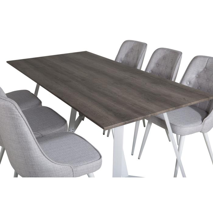 Rektangulär matgrupp Marina, Velvet Deluxe