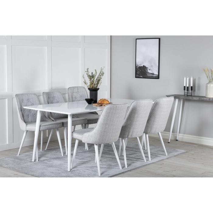 Rektangulär matgrupp Polar, Velvet Deluxe