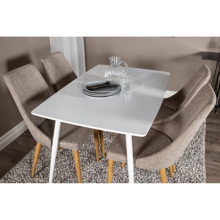 Rectangular Dining Set Polar, Leone