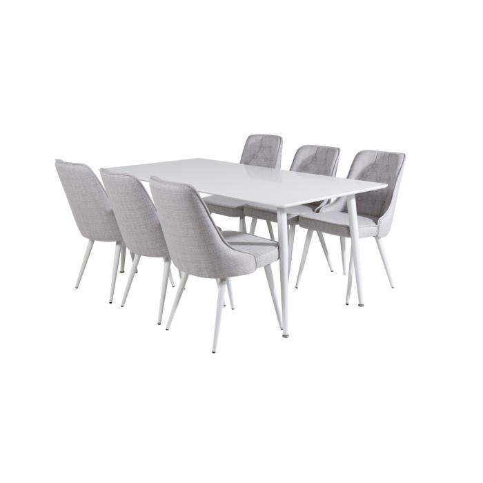 Rektangulär matgrupp Polar, Velvet Deluxe