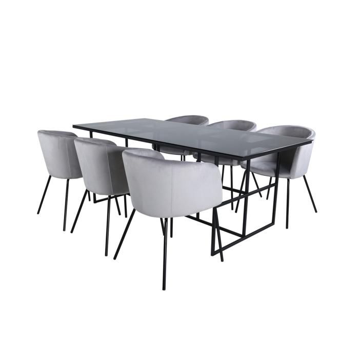 Rektangulär matgrupp Leif, Berit