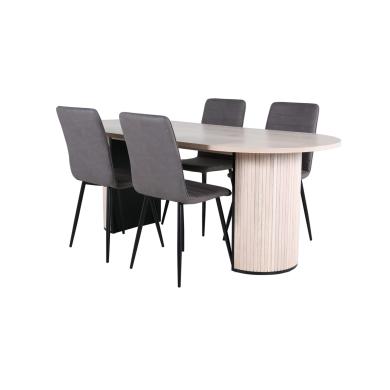 Oval Dining Set Bianca, Windu