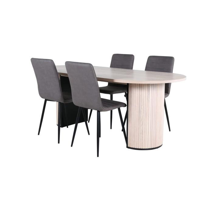 Oval Dining Set Bianca, Windu