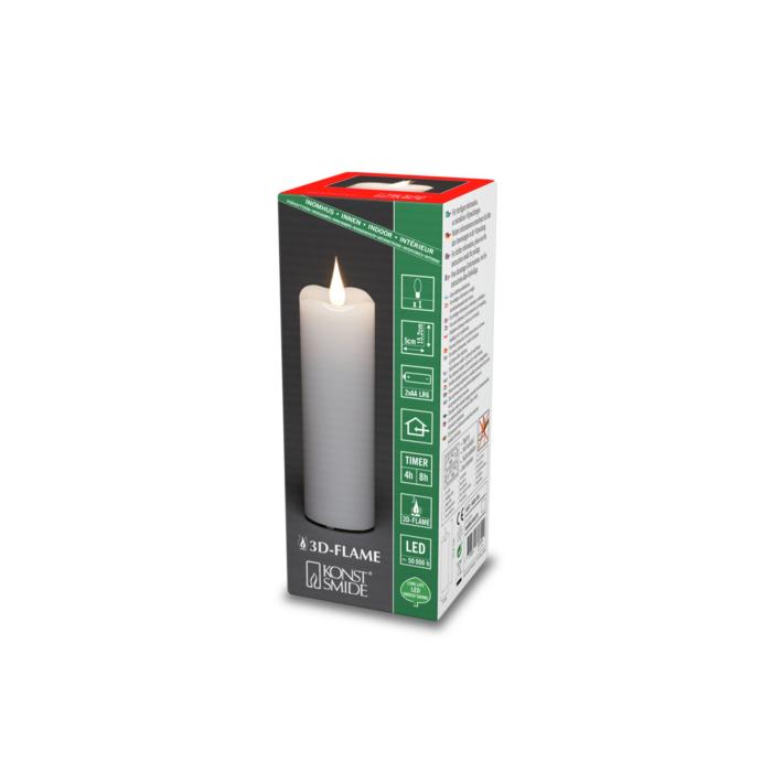 Dekorationsljus El Vaxljus LED varmvit timer 4/8h 2xAA