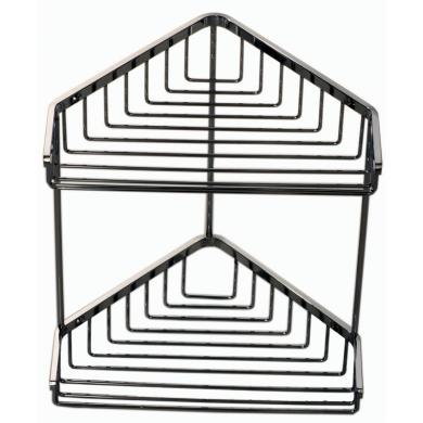 Tr&aring;dkorg 2-plan Rostfritt Krom H&ouml;rnmodell