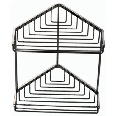 Tr&aring;dkorg 2-plan Rostfritt Krom H&ouml;rnmodell