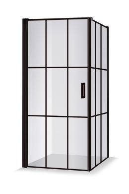 Duschhörna Swing Hörna Cube 870x902x2000 Mattsvart