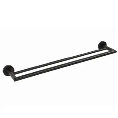Handduksstång Black 65cm Dubbel Mattsvart