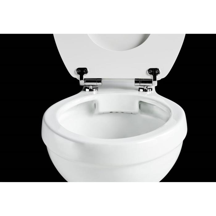 Toastol Rimless, Soft-close Smal cistern 44 & Spolvred i Krom
