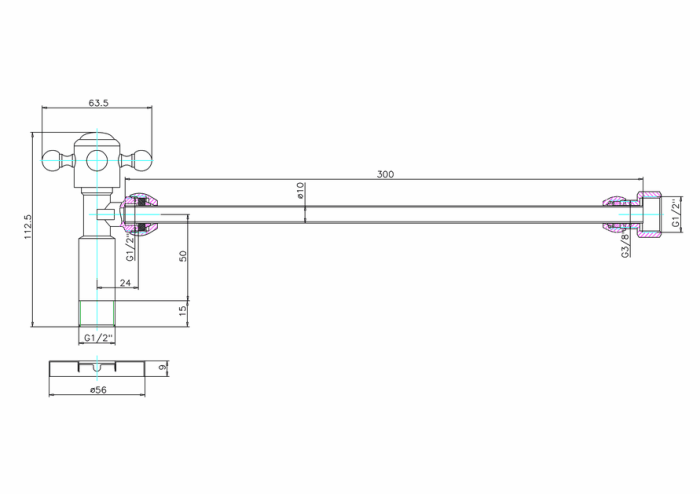 Ventil till Cisterntank På/Av