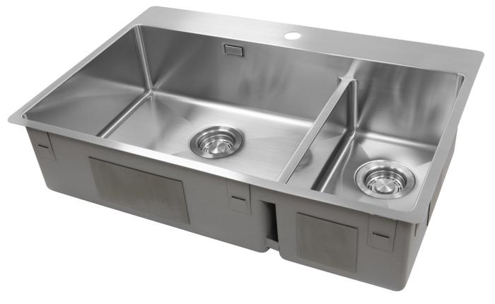 Disklåda Dubbel - 74 cm, med Blandarplats