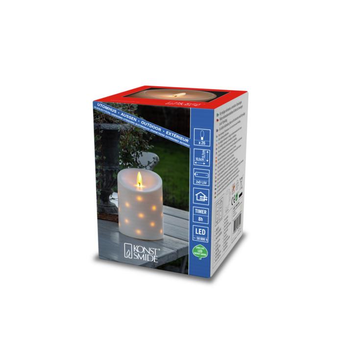 Dekorationslampa Ute B/O Ljus 10,5x13,7 cm LED Timer 8h