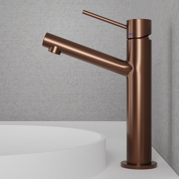 Tvättställsblandare Vector Medium Steel