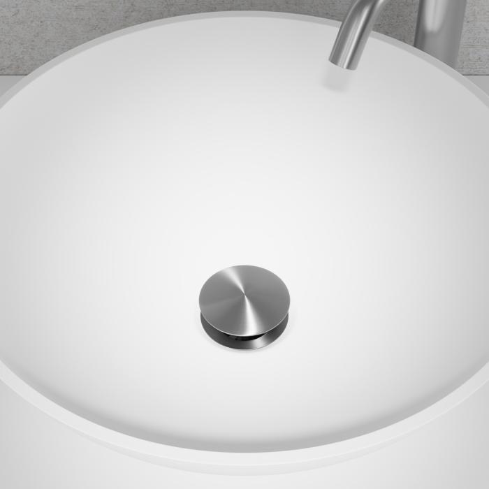 Bottenventil Pop-up Steel Universal Duo