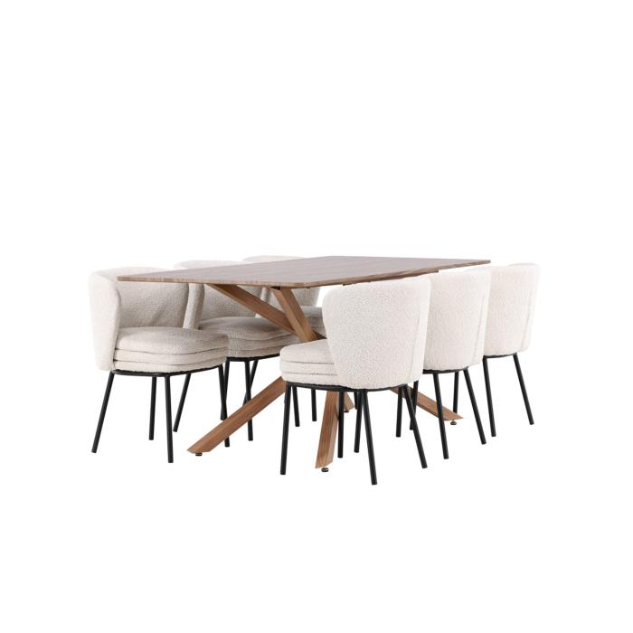 Rektangulär matgrupp Piazza, Agnes