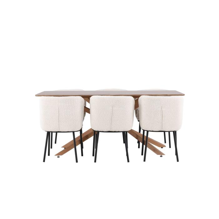 Rektangulär matgrupp Piazza, Agnes