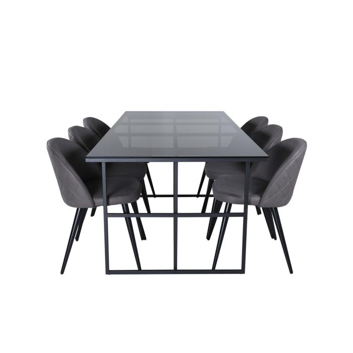 Rektangulär matgrupp Leif, Velvet