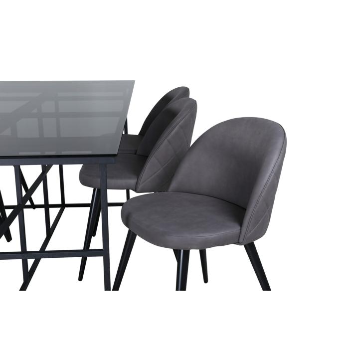 Rektangulär matgrupp Leif, Velvet