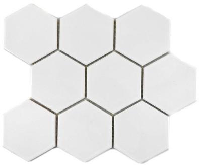 Mosaik Hexa White Gloss 9,5x11