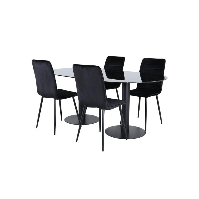Oval Dining Set Pillan, Windu