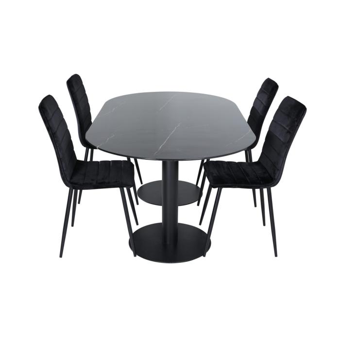 Oval Dining Set Pillan, Windu