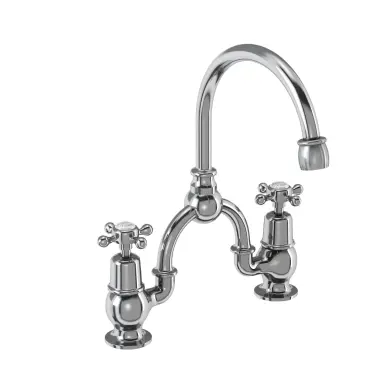Tvättställsblandare Arch 20cm Krom Kvartsvred